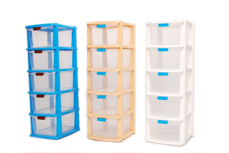 plastic storage drawers