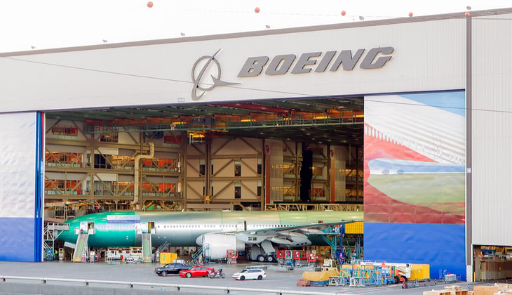 Boeing facility in Everett, Washington