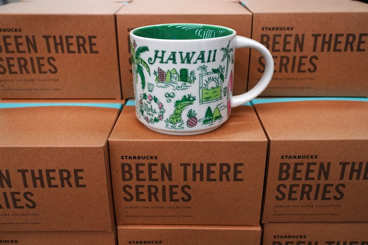 Collectible Hawaii coffee mug from Starbucks' Been There series