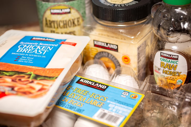 Kirkland brand grocery items