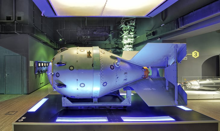 Model of the first Soviet nuclear bomb