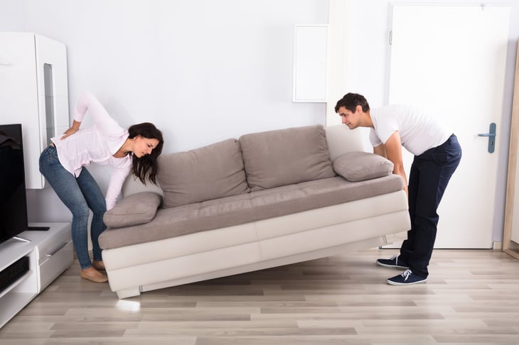 Heavy couch sofa