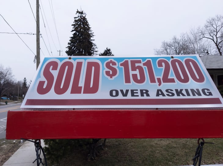 House sold over asking price