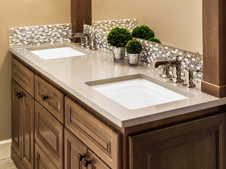 Bathroom sinks.