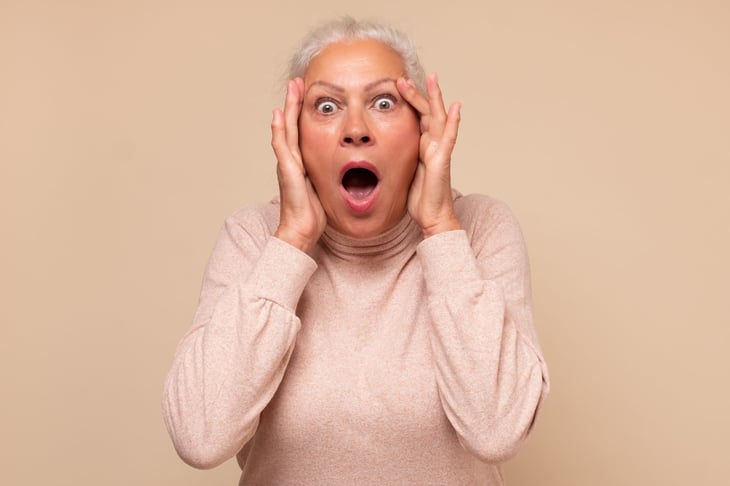 Scared retiree