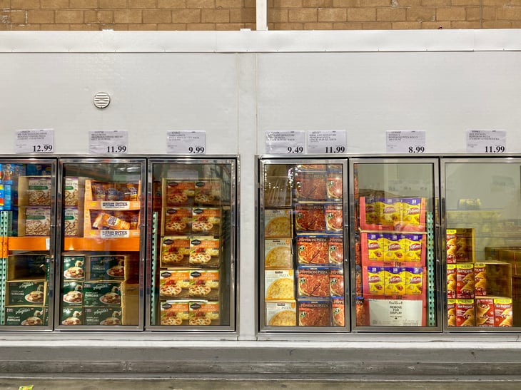 Frozen foods at Costco