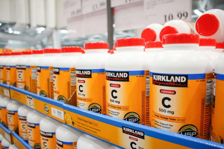 Kirkland Signature Vitamin C tablets