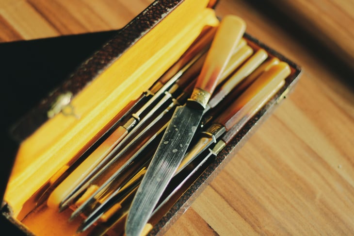 Flatware with Bakelite handles