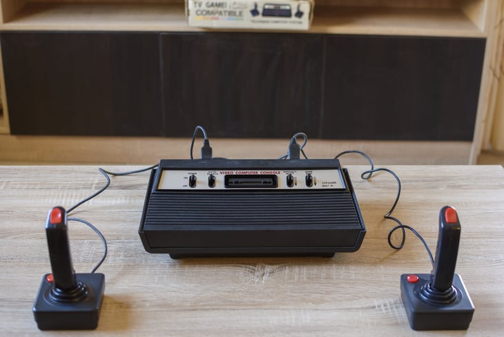 Atari video game system, invented in 1972