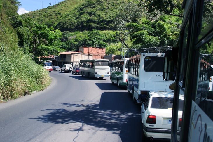 Traffic in Caracas, Venezuela