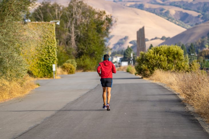 Jogger in Freemont, California