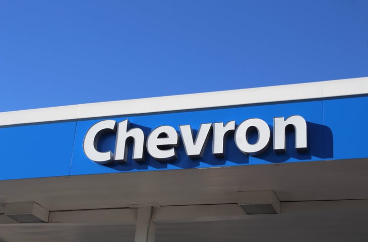 Chevron Corp sign