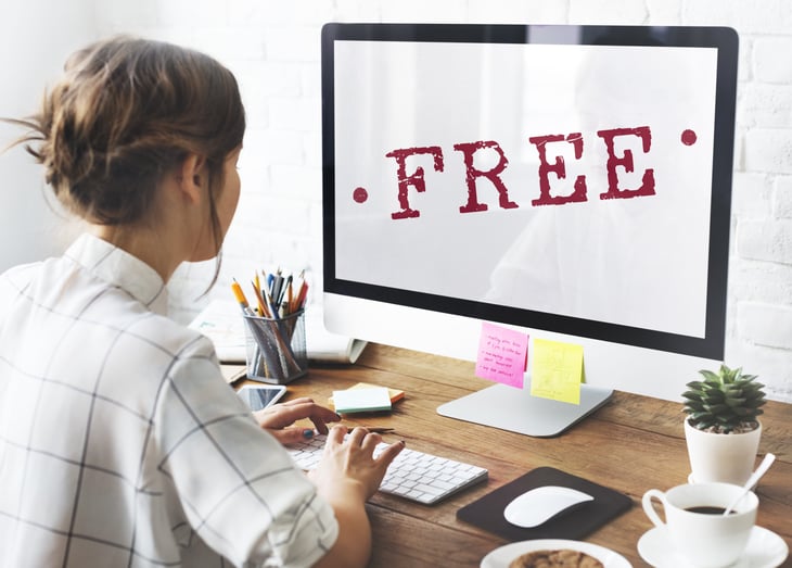searching for freebies online