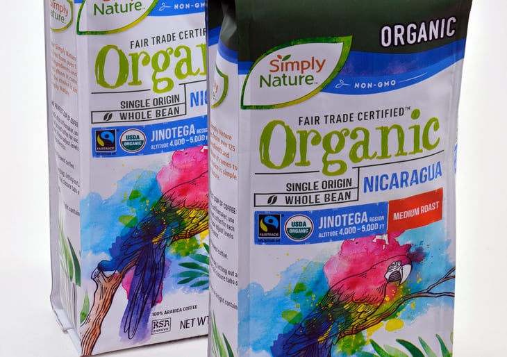 Aldi's Simply Nature organic coffee