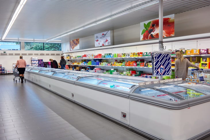Aldi freezer section
