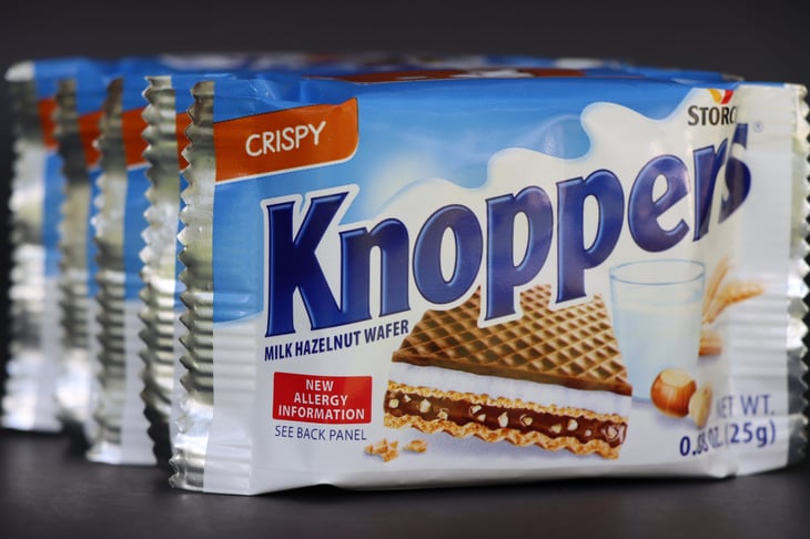 Knoppers wafers at Aldi
