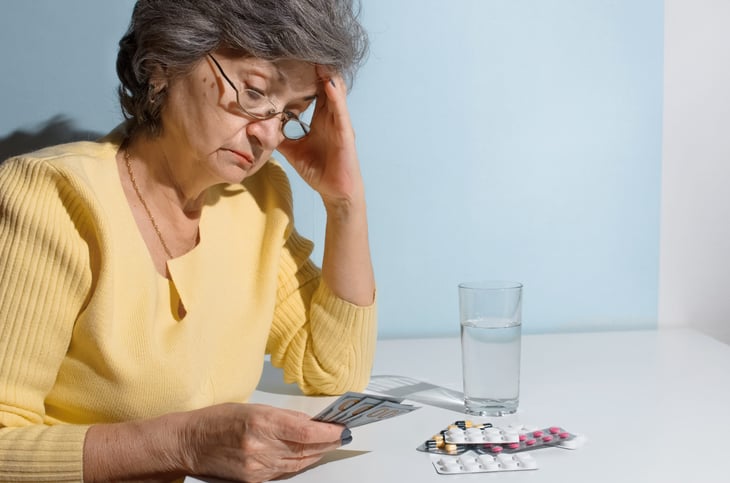 Woman worried about health care costs