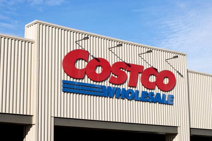 Costco storefront sign