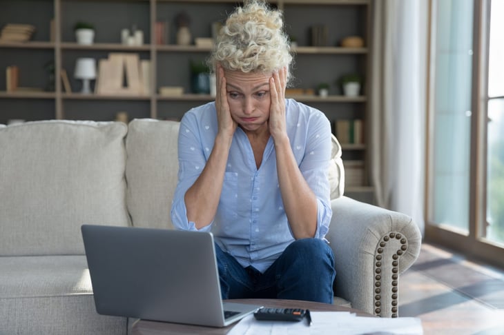 Woman who made a money mistake