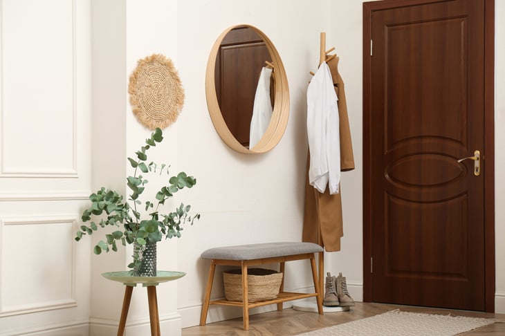 decorated entryway