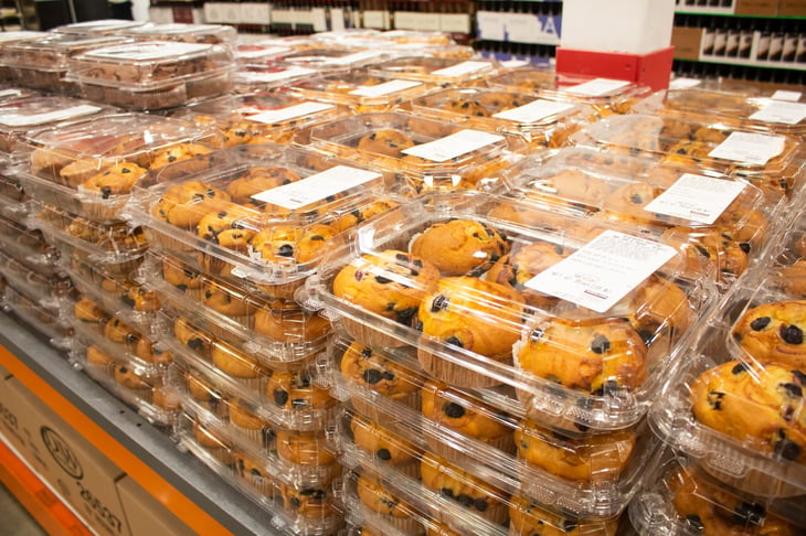 Blueberry muffins at Costco