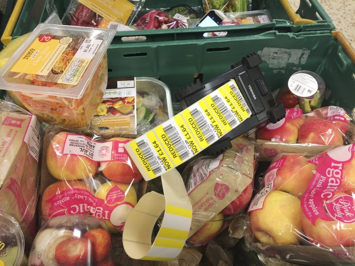 reduced price grocery items