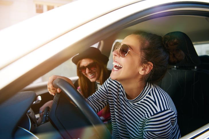 Happy driver