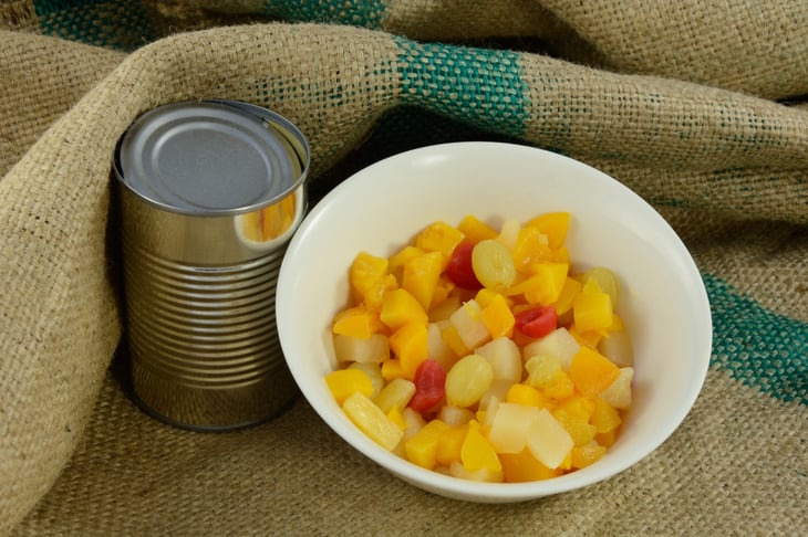 Canned fruit