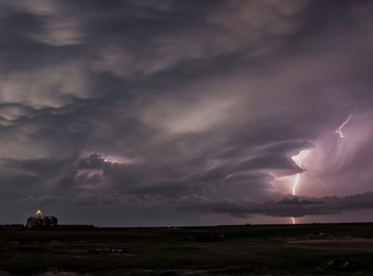 Thunderstorm near Leoti, Kansas