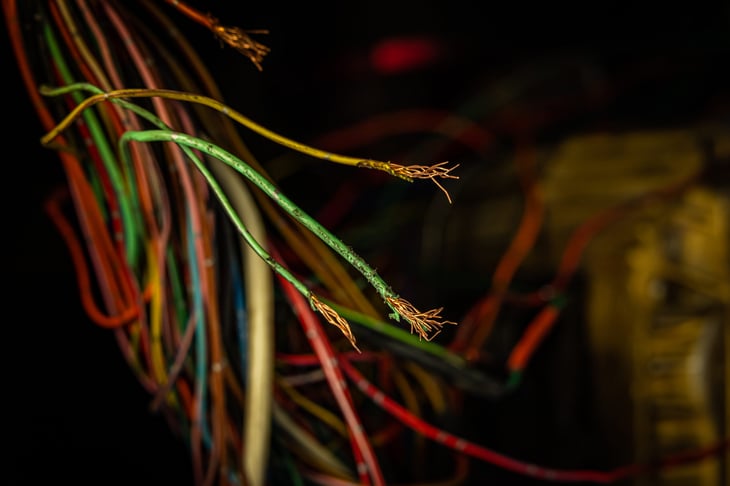 Frayed wires and electrical safety issues