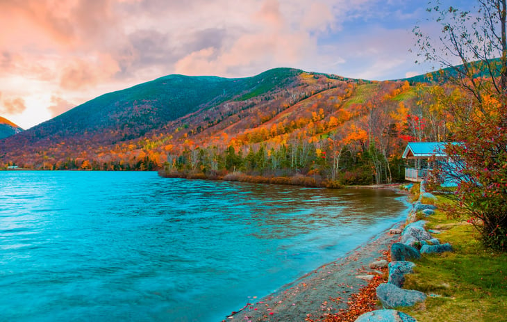 Franconia Notch State Park in Massachusetts
