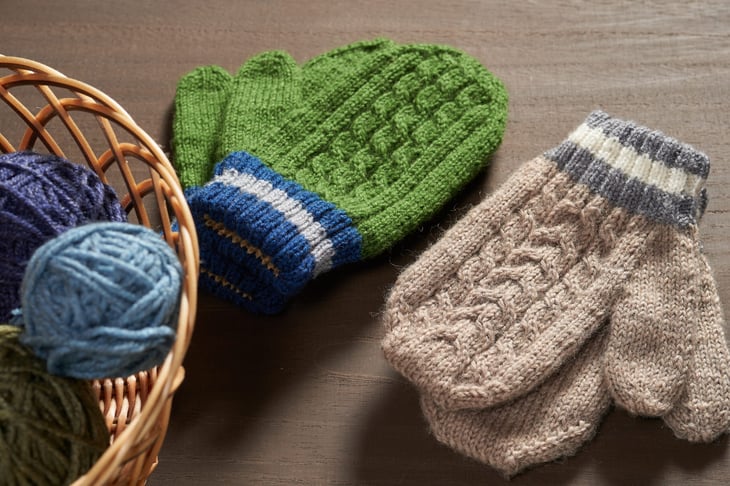 Woolen mittens