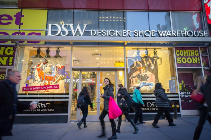 DSW or Designer Shoe Warehouse store in New York