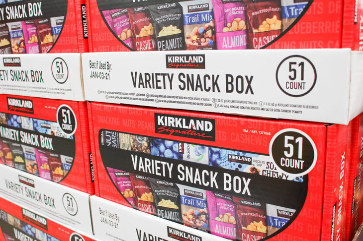 Costco's Kirkland Signature Variety Snack Box