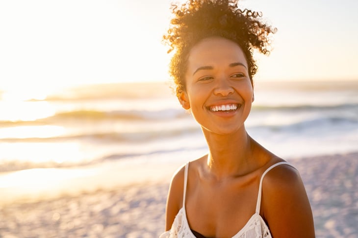 Woman at the beach