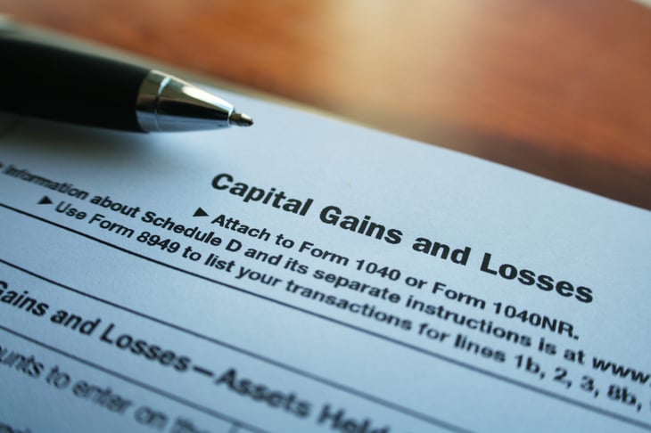 Capital gain and loss model