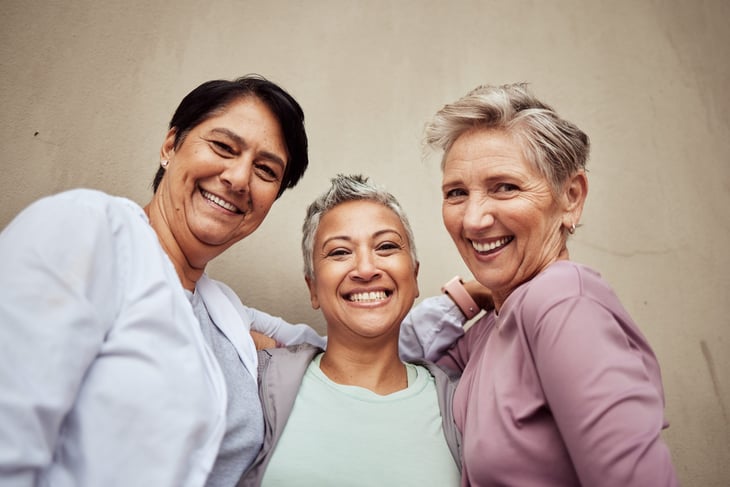 Group of senior women