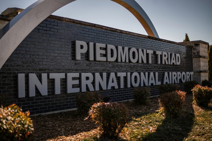 6. مطار بيدمونت ترياد انترناشيونال Piedmont Triad International