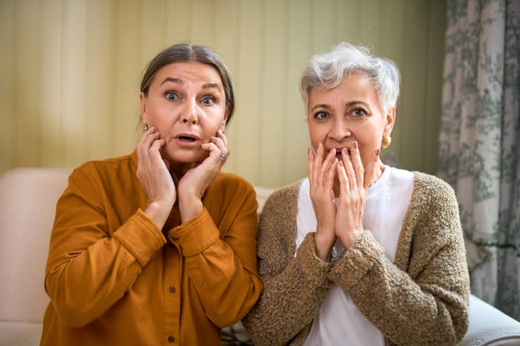 Surprised seniors