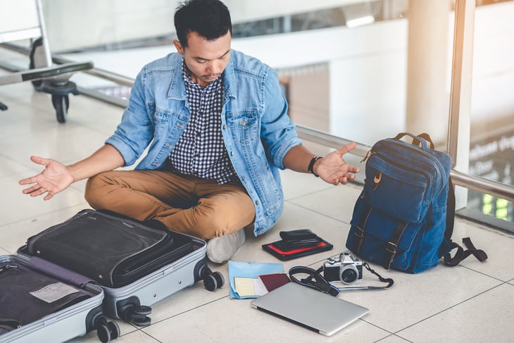 Lost item phone while traveling