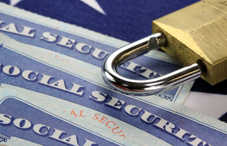 Social Security card number lock