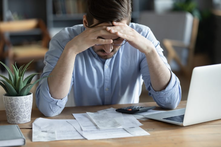 Man worried about retirement and bills