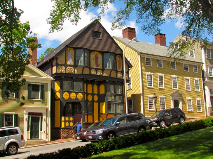 Thomas Street in College Hill, Providence, Rhode Island