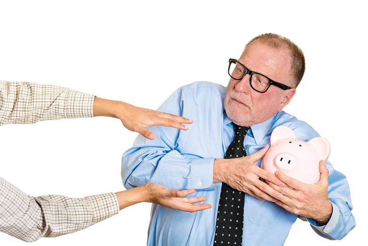 stealing senior man's savings