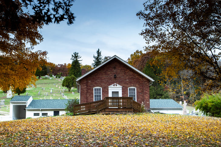 Rural church in Beaver County, Pennsylvania