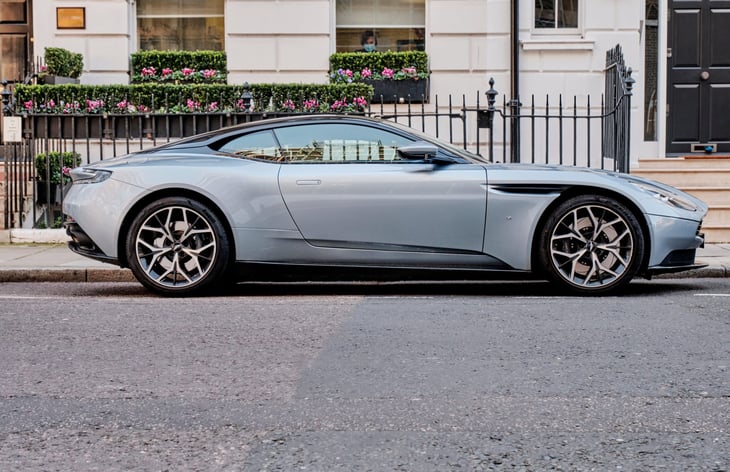Sliver Aston Martin