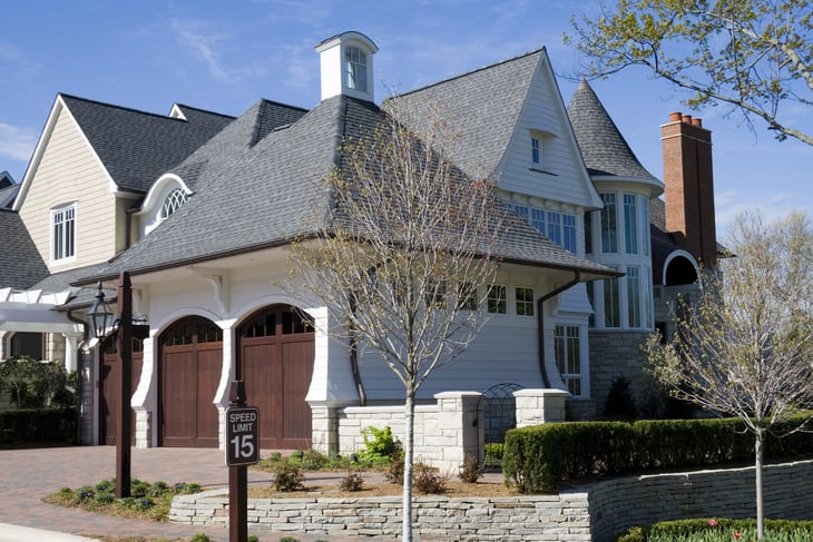 Suburban house near Detroit.