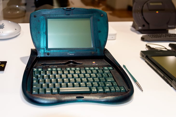 Apple Newton early laptop computer