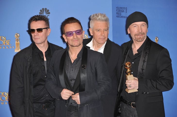 U2 at the Golden Globe Awards