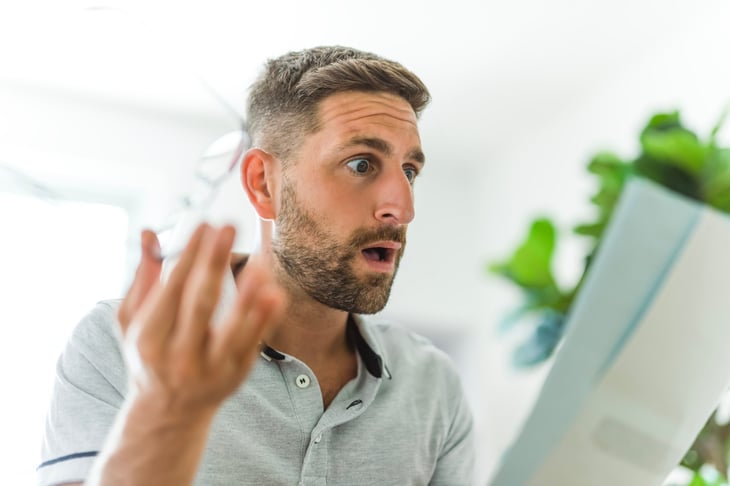 Man worried about his debt